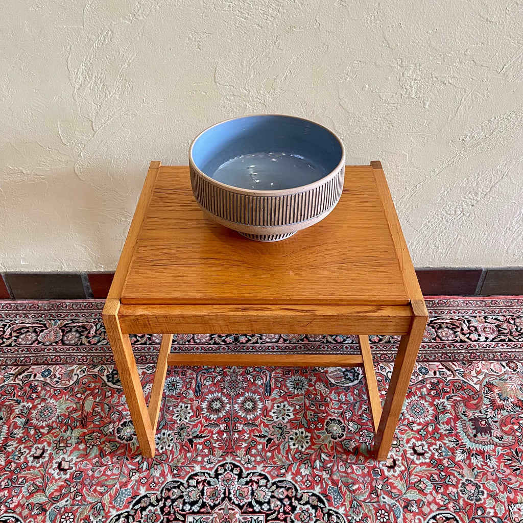 Vintage Walnut Teak Flip-Top Stool/Table by Erik Buch 
