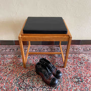 Vintage Walnut Teak Flip-Top Stool/Table by Erik Buch 