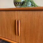 Vintage Teak DYRLUND Tambour Door Entertainment Unit