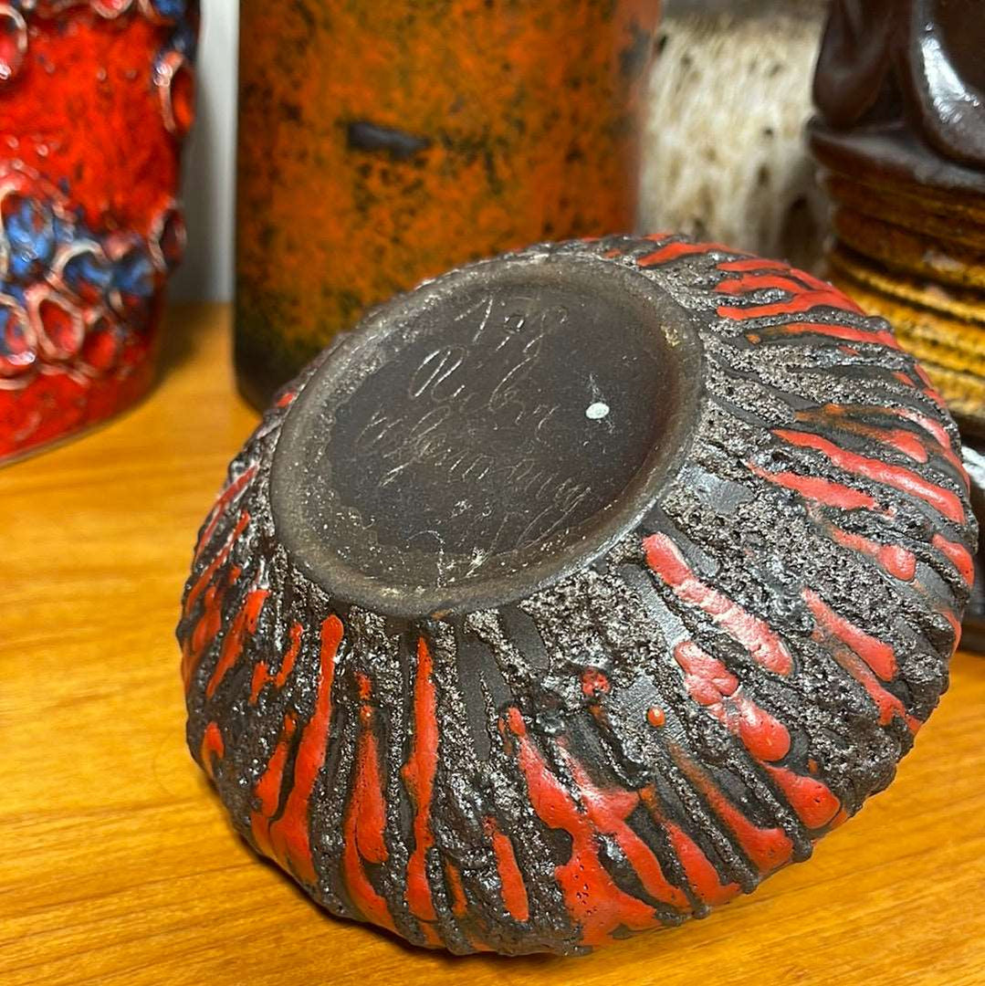 CERAMANO. RUBIN Glaze West German Pottery Vase