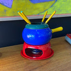 Memphis Style Primary Colour Fondue Pot