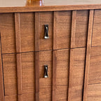KRUG Walnut Dresser with Metal Pulls - Mr. Mansfield Vintage