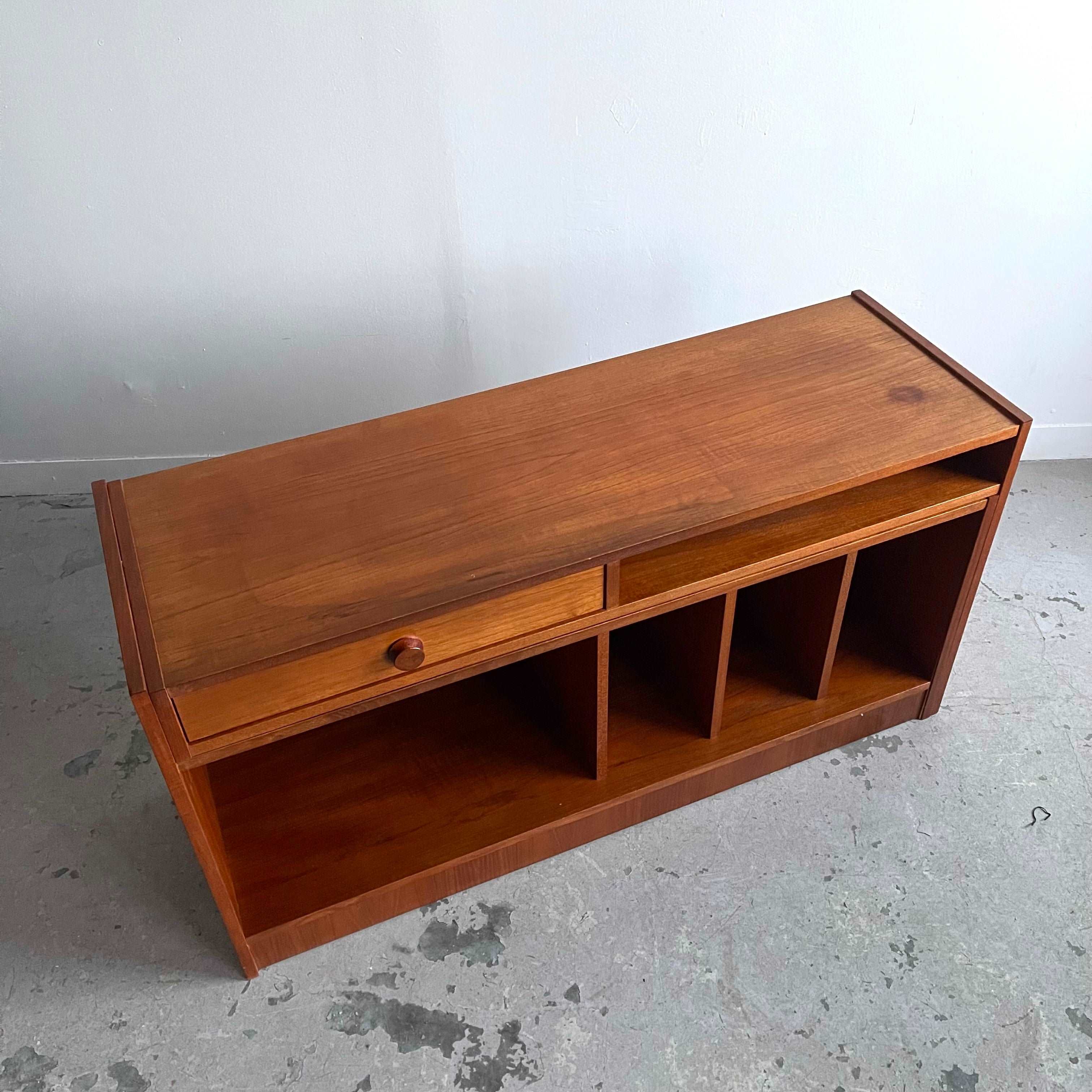 Adjustable Teak Entertainment Unit