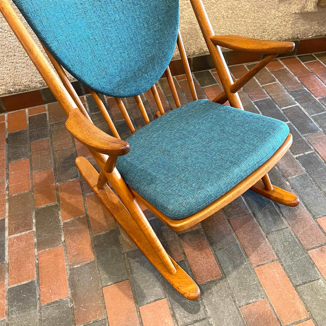 Danish Teak Rocking Chair by Frank Reenskaug for Bramin