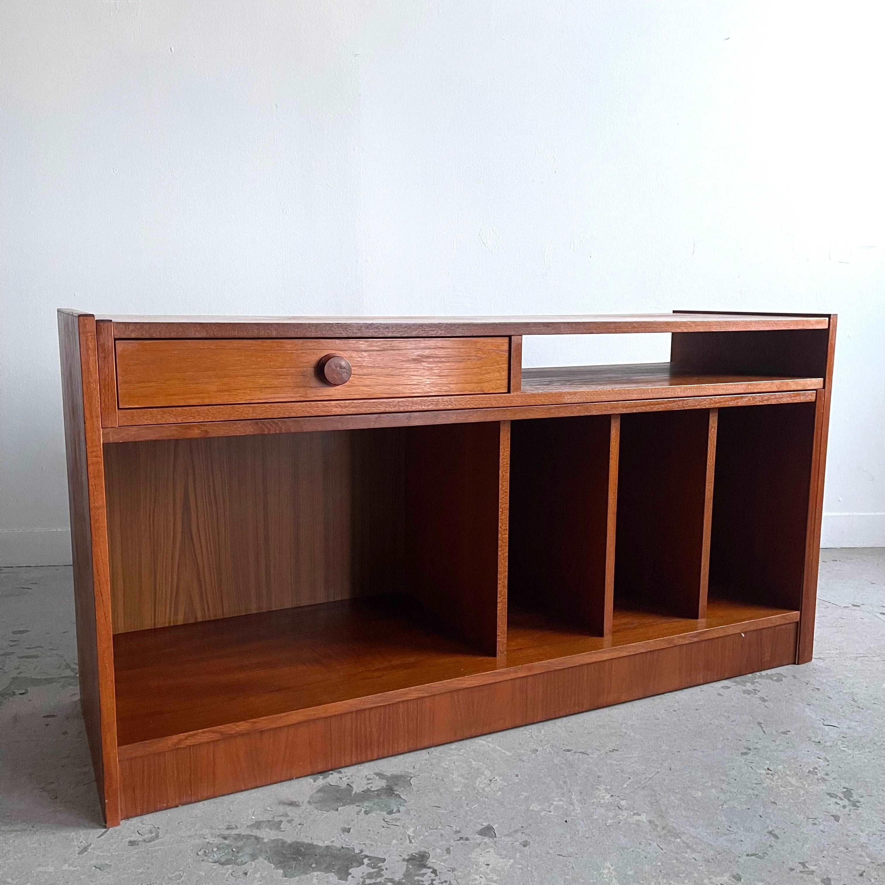 Adjustable Teak Entertainment Unit
