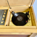 Midcentury Modern Teak Electrohome CONCORD Stereo and Record Holder 