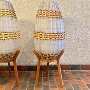 1960s Danish Teak Tripod Pod Floor Lamp