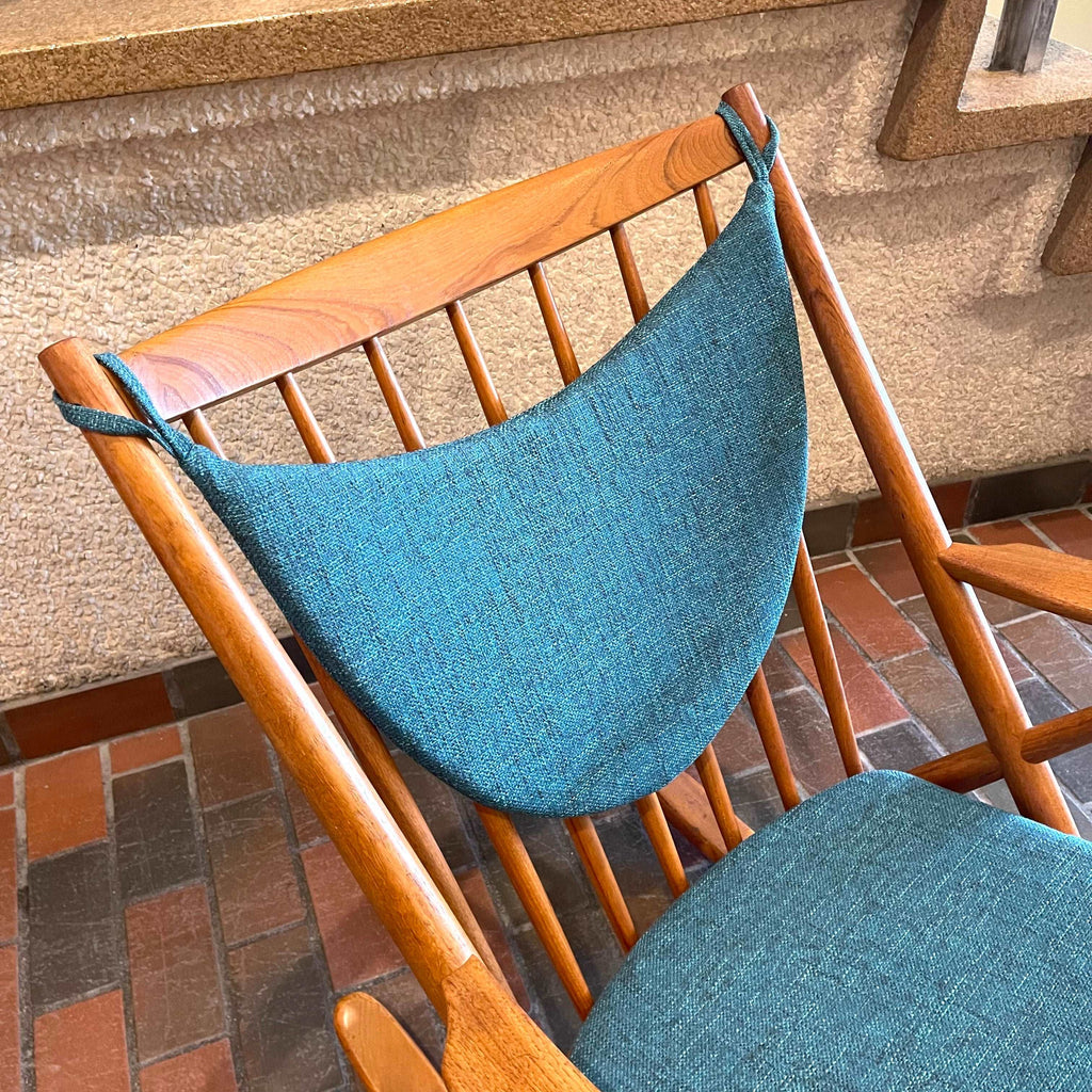 Danish Teak Rocking Chair by Frank Reenskaug for Bramin