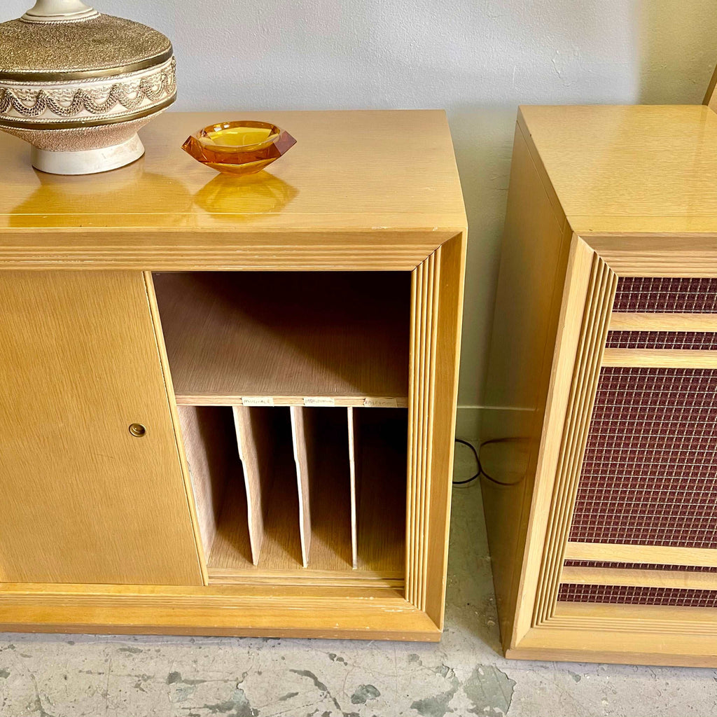 Midcentury Modern Teak Electrohome CONCORD Stereo and Record Holder 