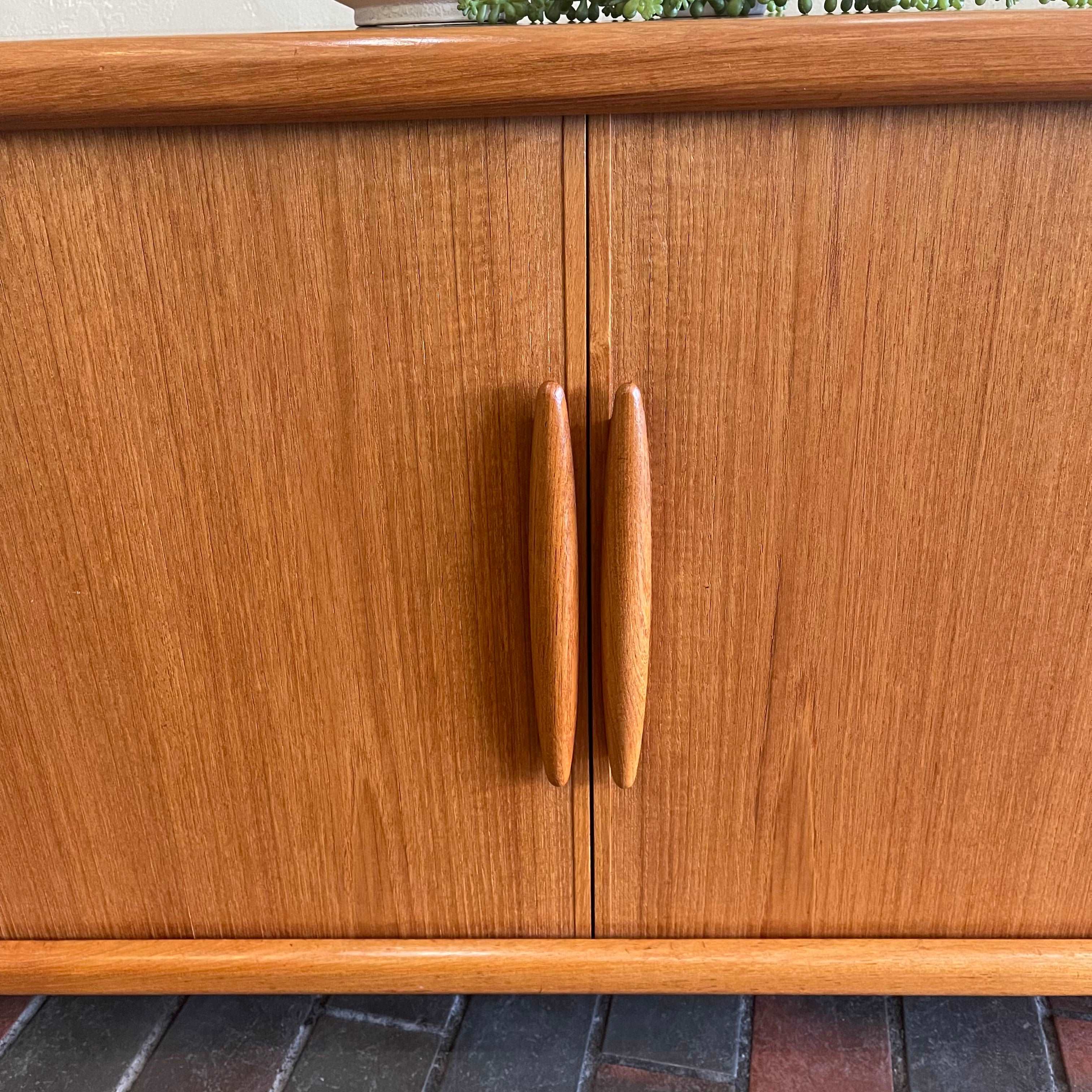 Vintage Teak DYRLUND Tambour Door Entertainment Unit