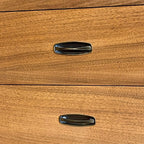 KRUG Walnut Dresser with Metal Pulls - Mr. Mansfield Vintage