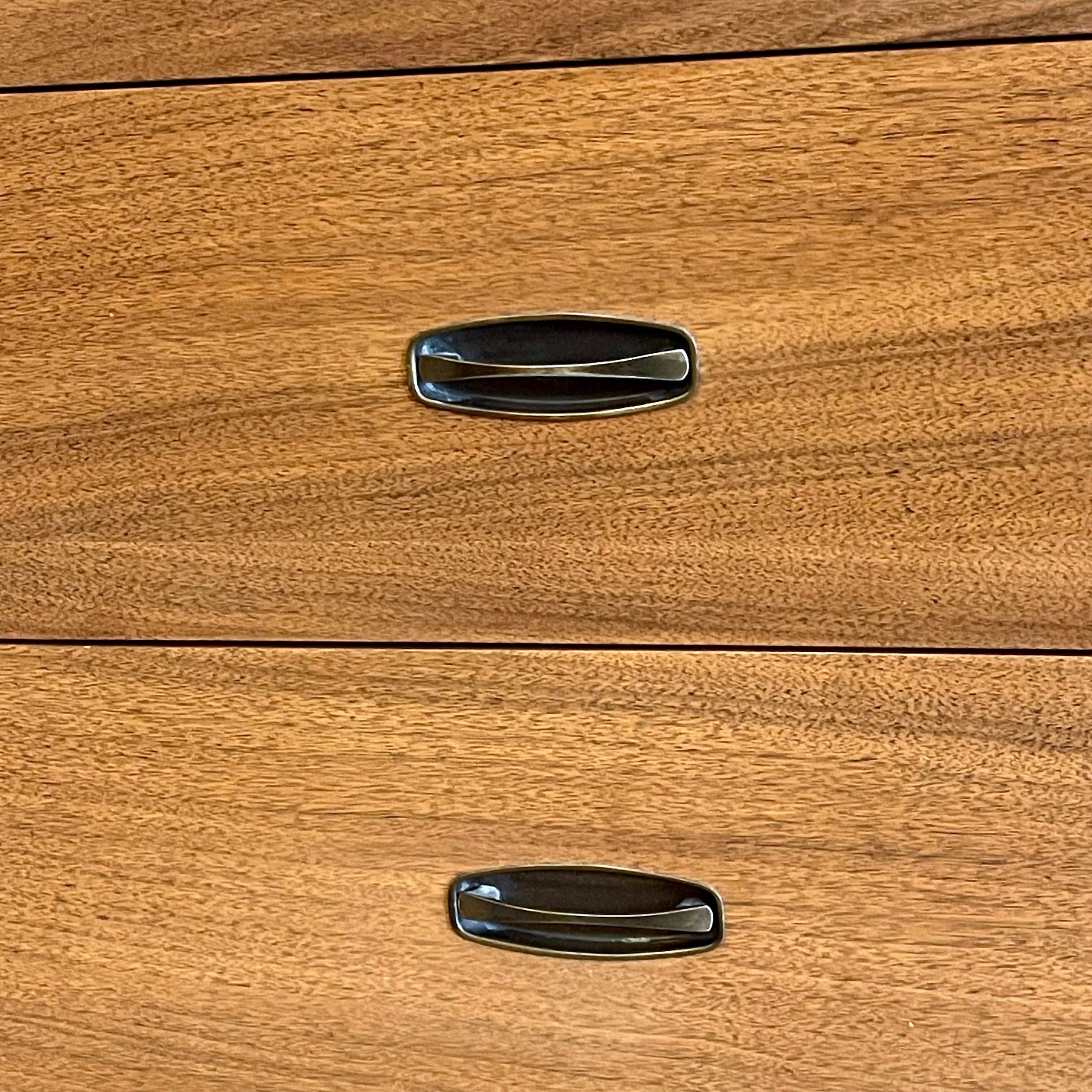 KRUG Walnut Dresser with Metal Pulls - Mr. Mansfield Vintage