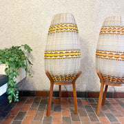 1960s Danish Teak Tripod Pod Floor Lamp