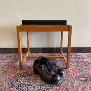 Vintage Walnut Teak Flip-Top Stool/Table by Erik Buch 