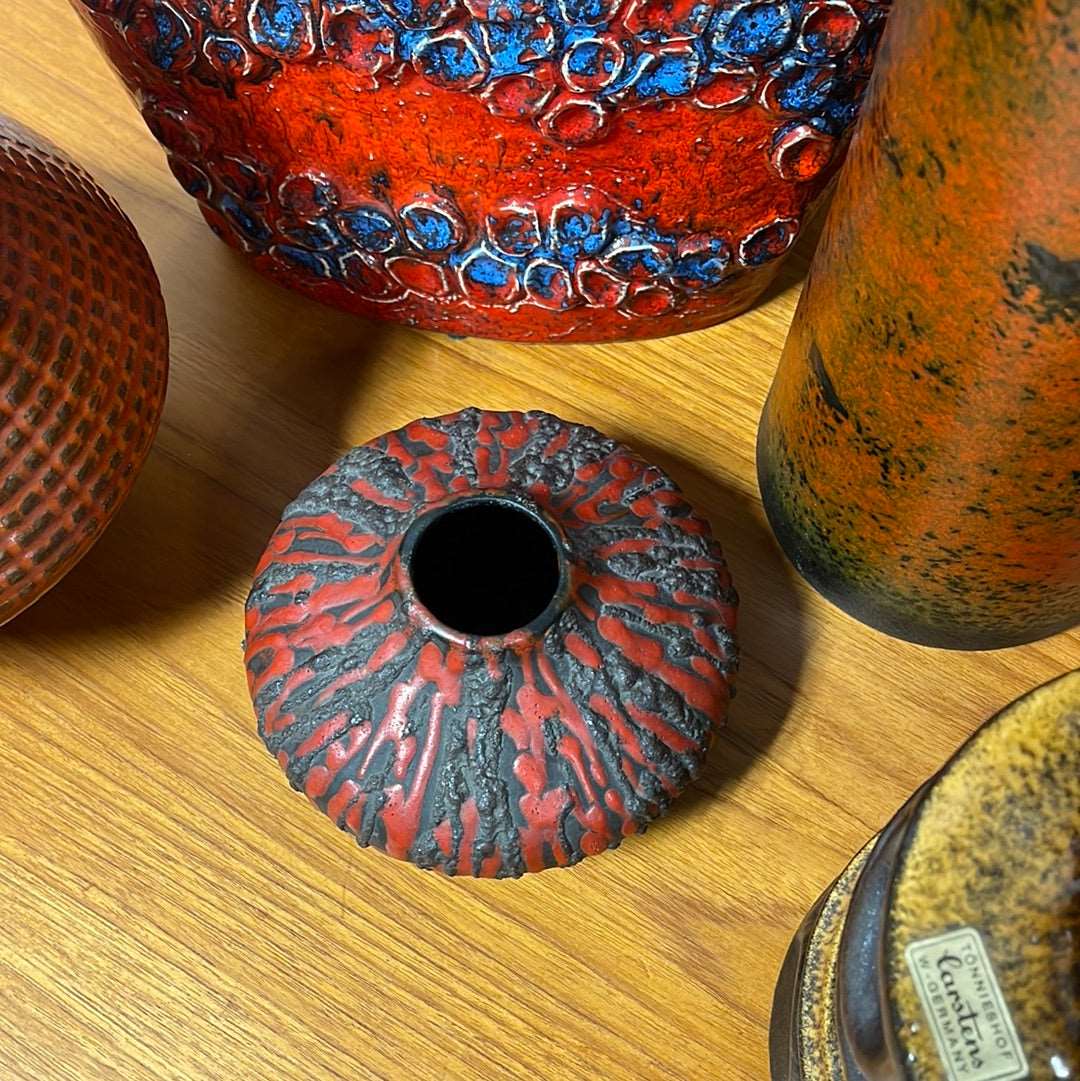 CERAMANO. RUBIN Glaze West German Pottery Vase