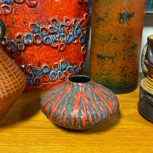 CERAMANO. RUBIN Glaze West German Pottery Vase