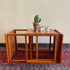 Three Teak Kai Kristiansen Cube Nesting Tables