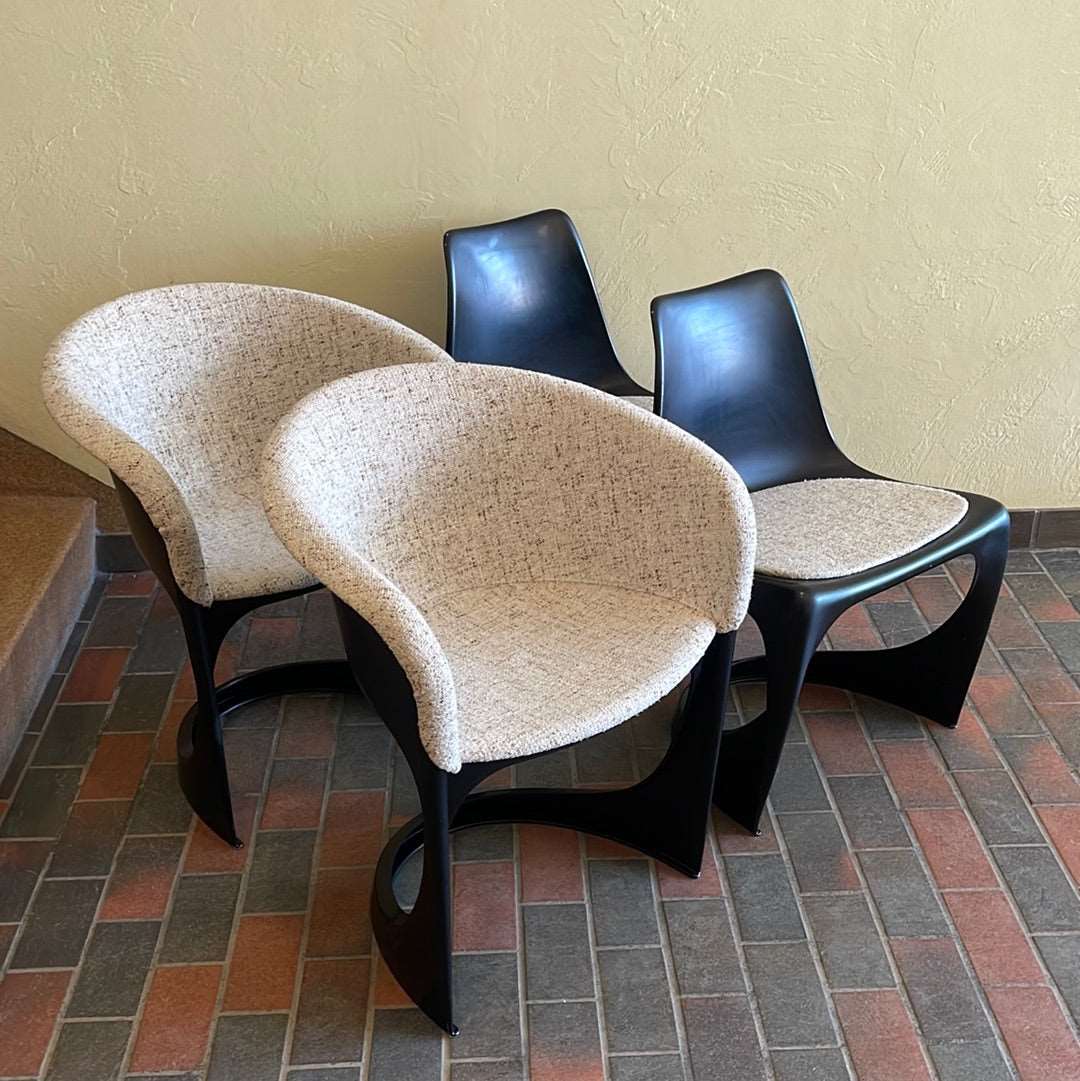 4 Stacking Danish Dining Chairs by Steen Ostergaard Cado