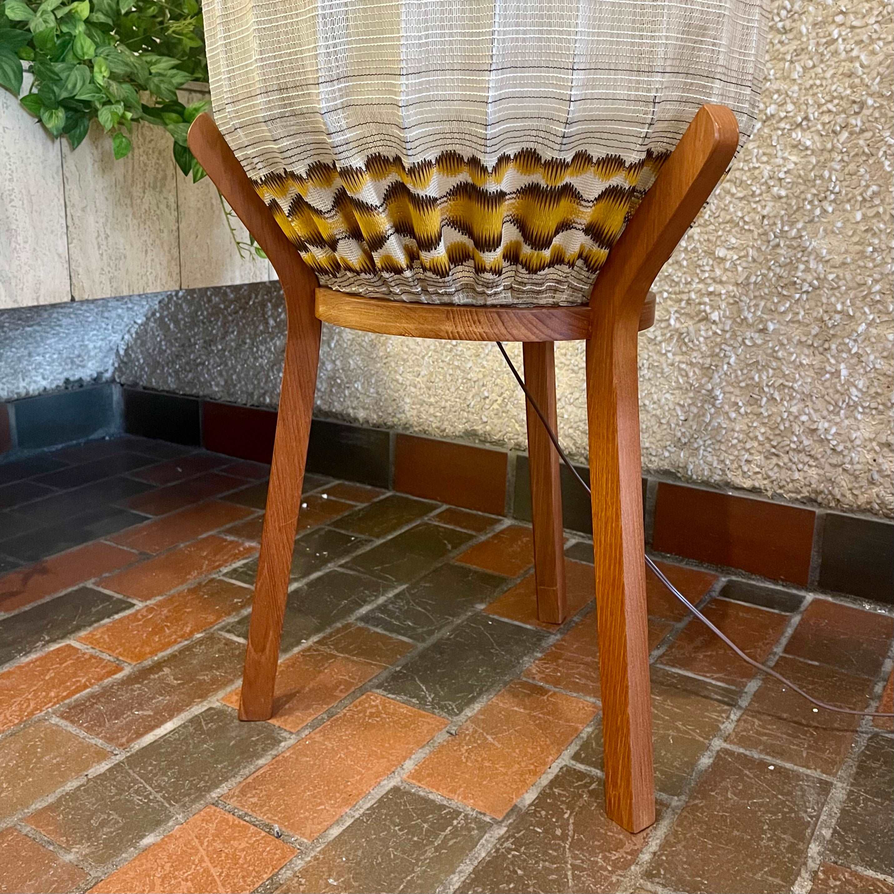 1960s Danish Teak Tripod Pod Floor Lamp