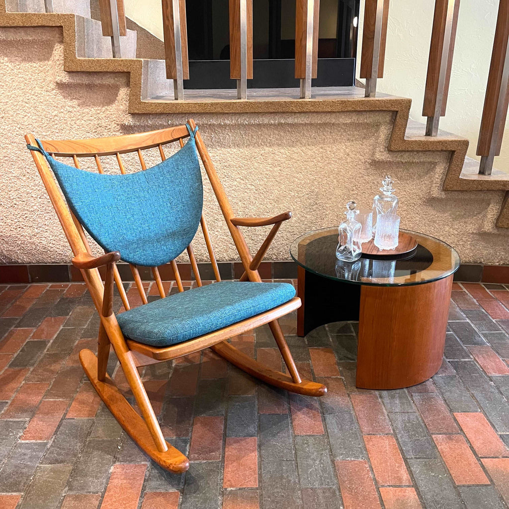 Danish Teak Rocking Chair by Frank Reenskaug for Bramin