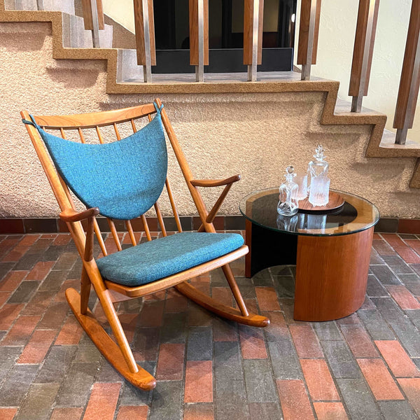 Danish Teak Rocking Chair by Frank Reenskaug for Bramin