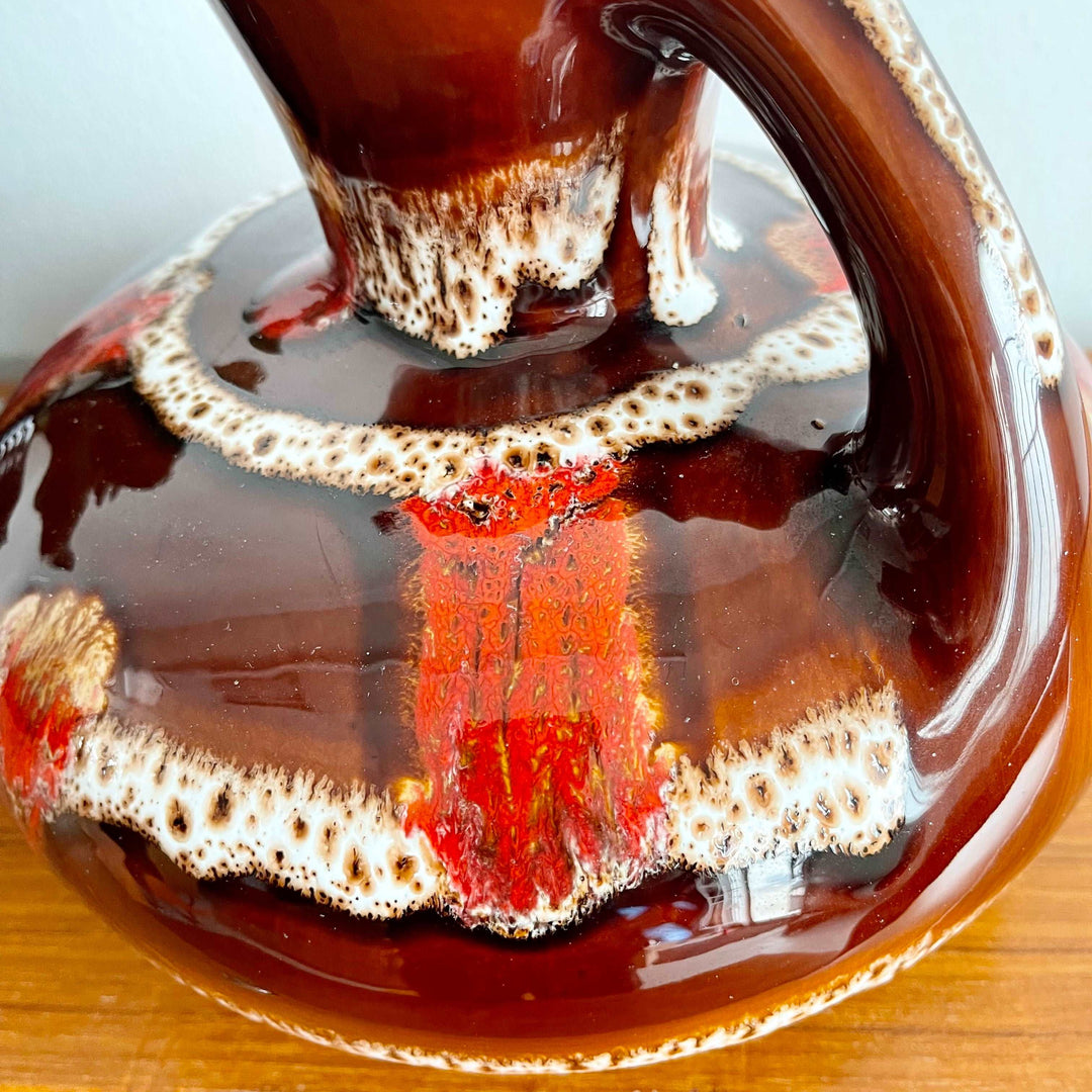 Maurice Chalvignac Pottery Jug, Made in Canada Fat Glaze 