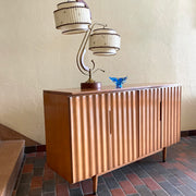 Vintage Blonde IMPERIAL Bi-Fold Door Credenza| Mr. Mansfield Vintage