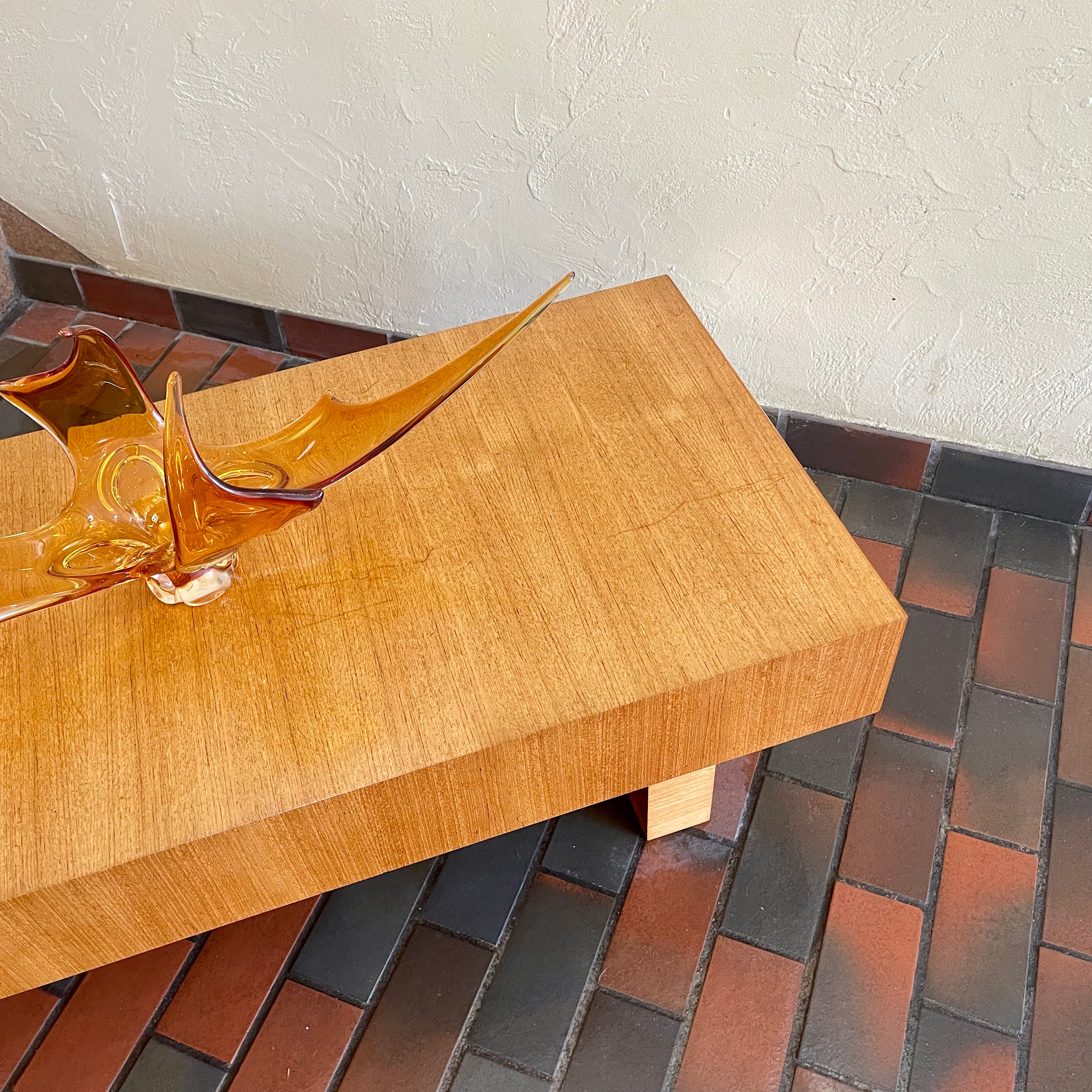 Mid Century Modern Teak Cocktail Table by RS Associates 2 Drawers