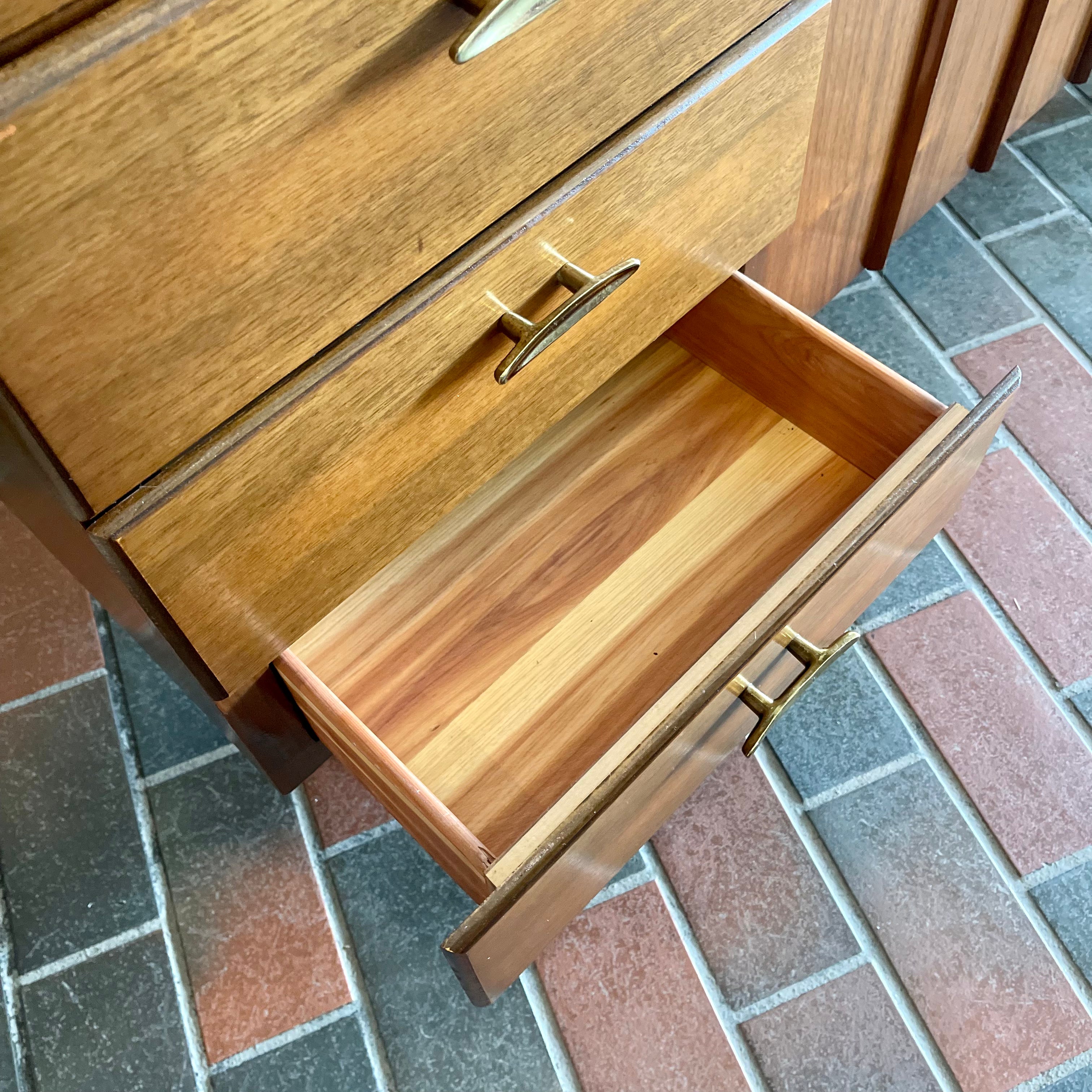 Vintage HONDERICH Red Seal Walnut Cedar Chest and Drawers | Mr. Mansfield Vintage