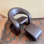 Jaymar Tongue Chair and Ottoman