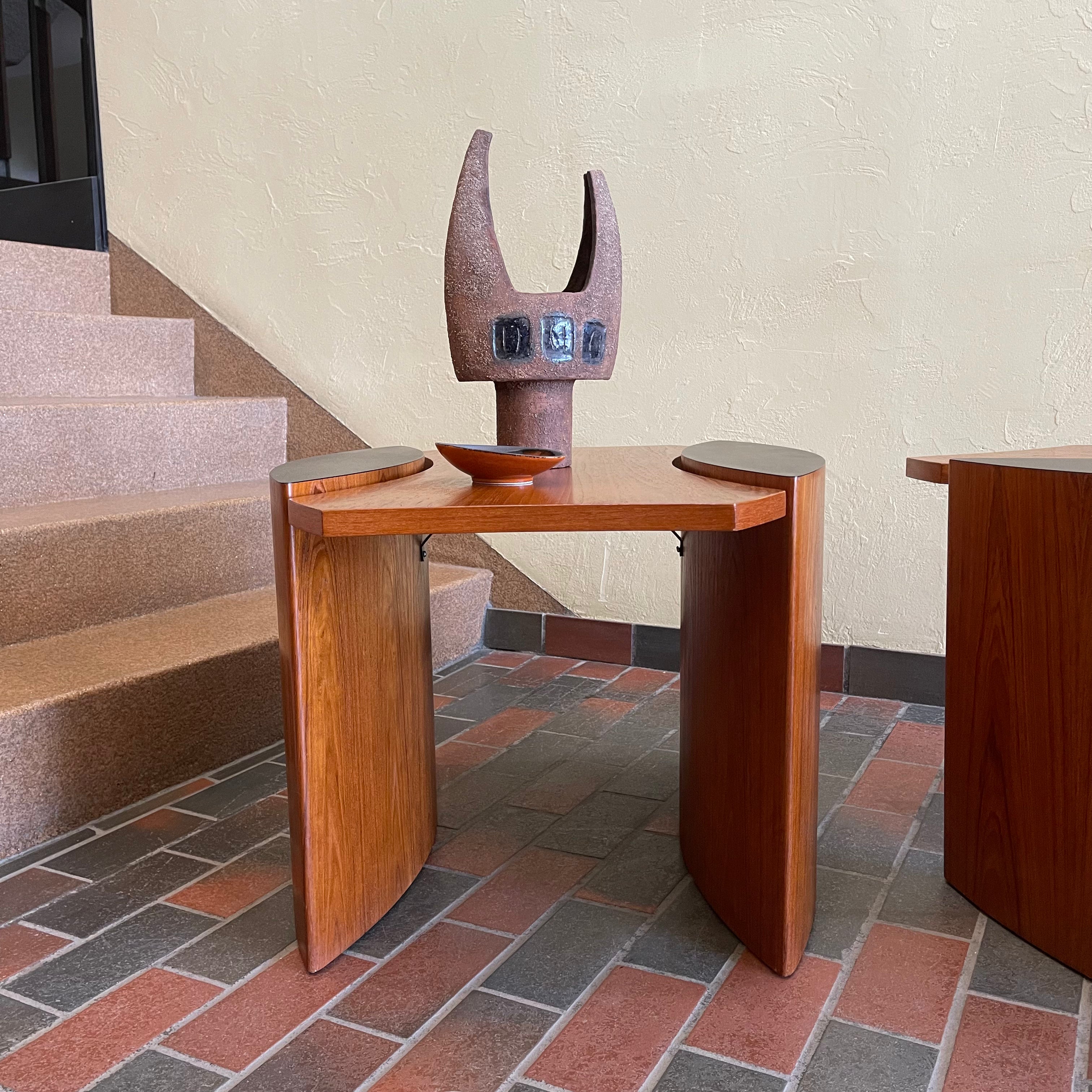 Made in Canada Midcentury RS Associates Teak Side Tables | Mr. Mansfield Vintage