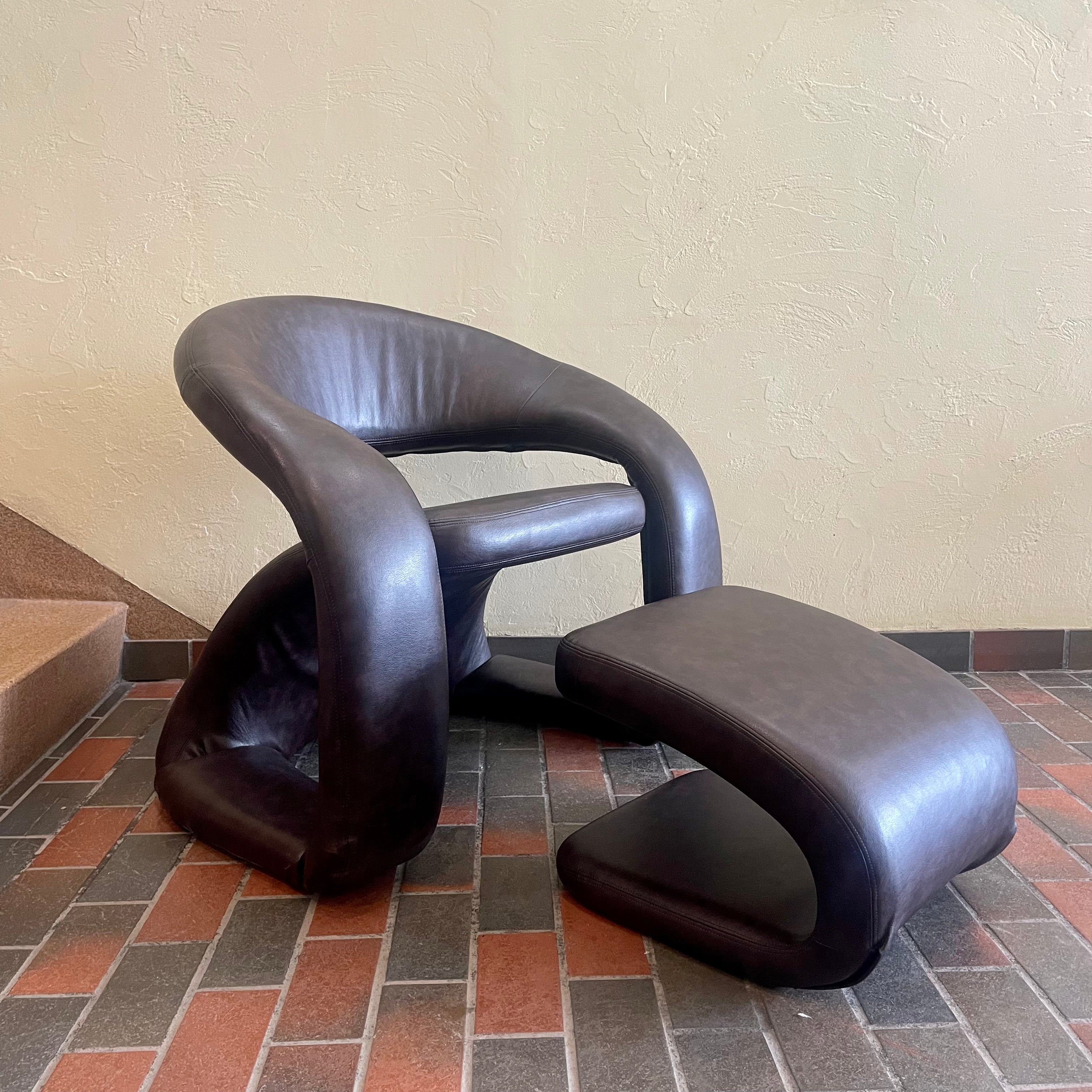 Jaymar Tongue Chair and Ottoman