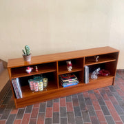 Midcentury Teak Book or Record Shelf with adjustable shelving | Mr. Mansfield Vintage 
