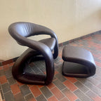 Jaymar Tongue Chair and Ottoman