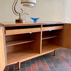 Vintage Blonde IMPERIAL Bi-Fold Door Credenza | Mr. Mansfield Vintage