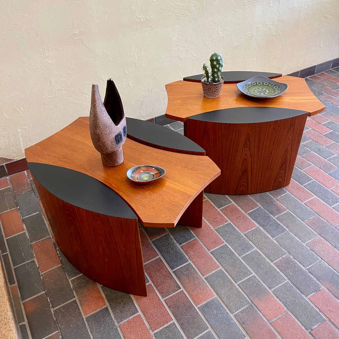 Mid century modern coffee table and end discount tables