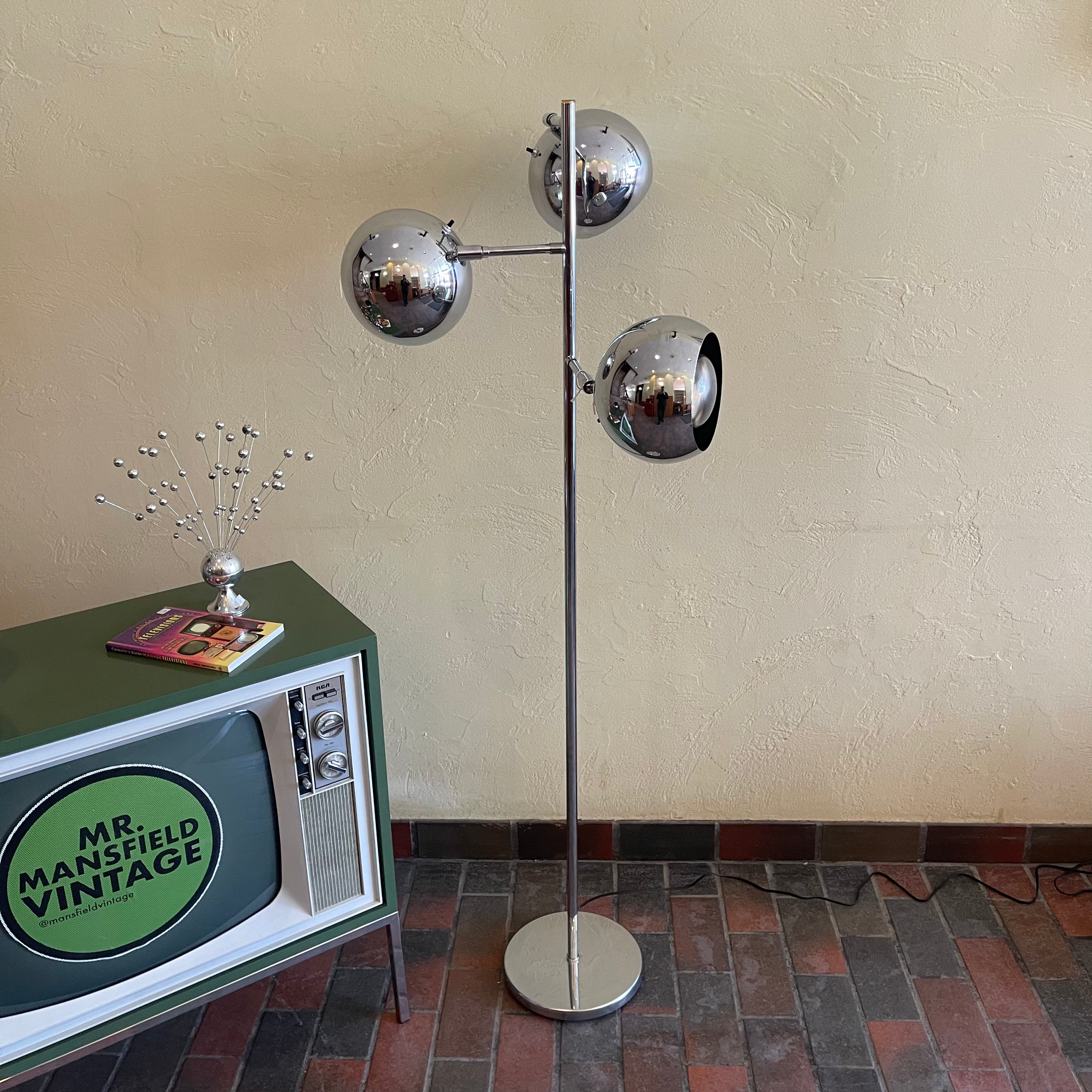 Space Age Sonneman Chrome Eyeball Lamp