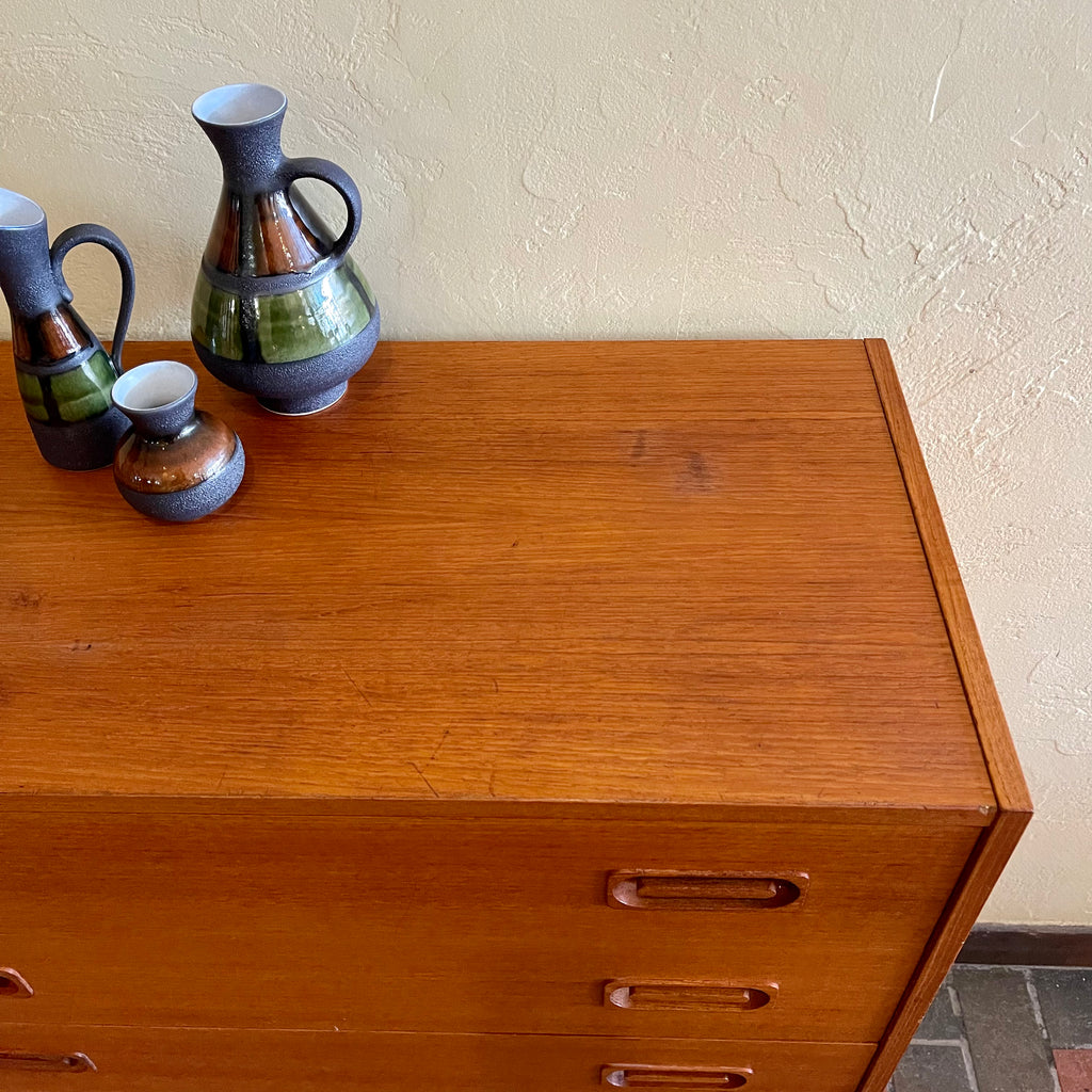 Midcentury DYRLUND Made in Denmark Highboy Dresser | Mr. Mansfield Vintage