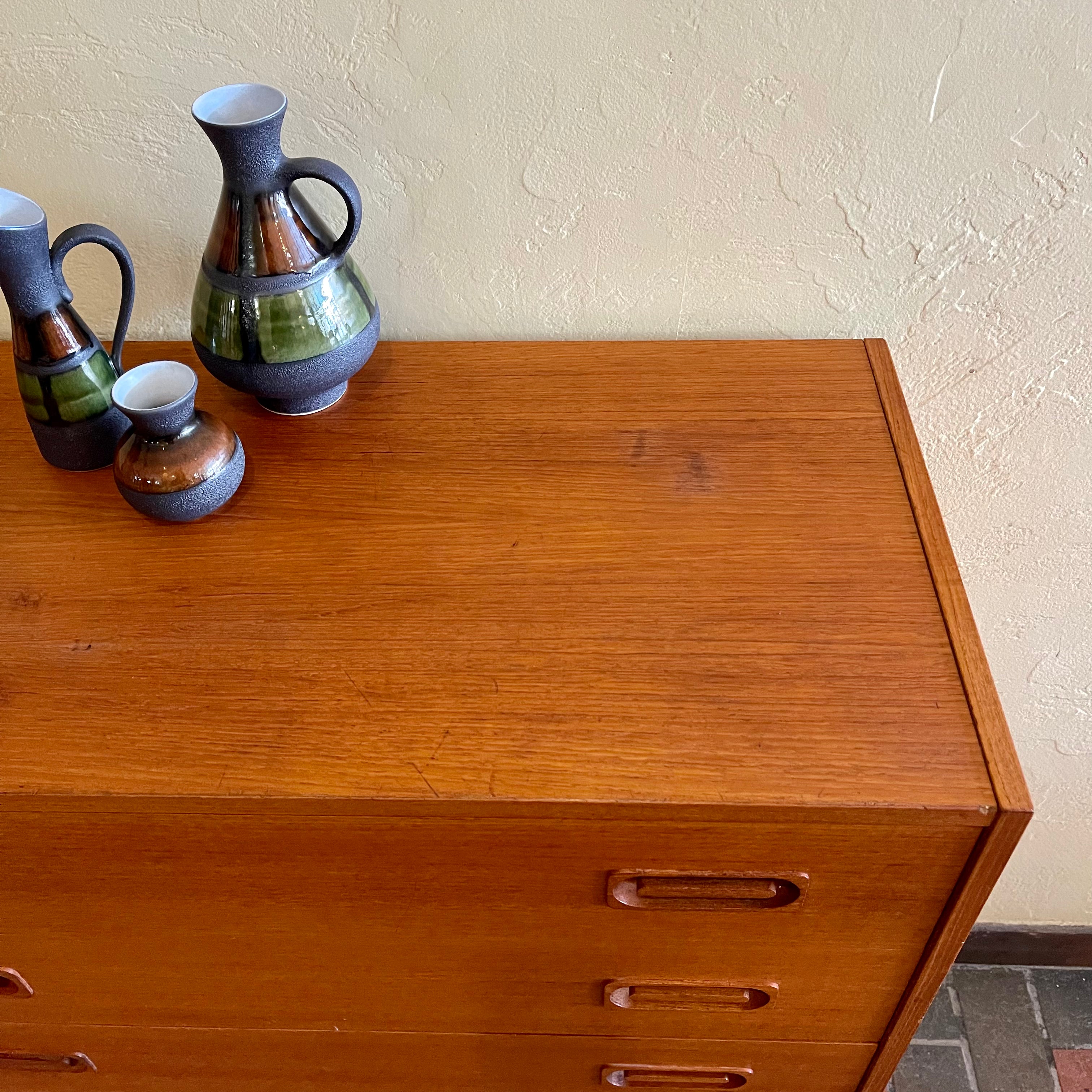 Midcentury DYRLUND Made in Denmark Highboy Dresser | Mr. Mansfield Vintage