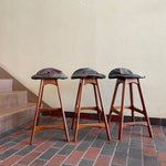 Load image into Gallery viewer, Three Counter Height Vintage Danish Teak Bar Stools by Erik Buch | Mr. Mansfield Vintage