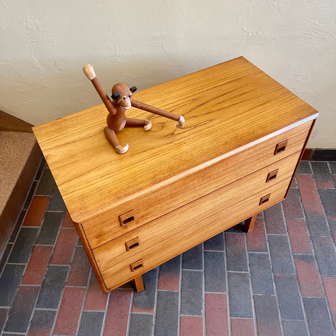 Mid-century Teak Three Drawer Dresser