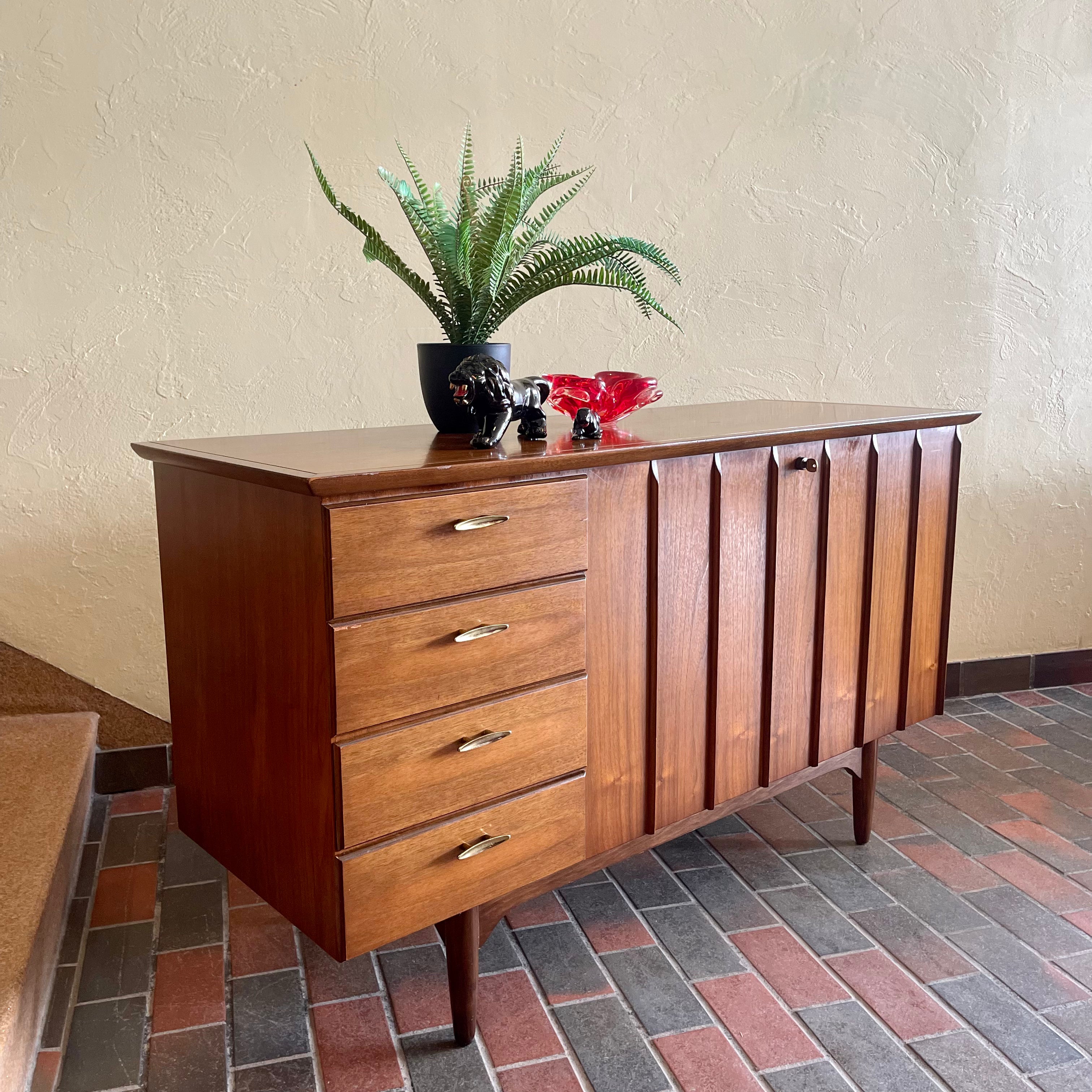 Vintage HONDERICH Red Seal Walnut Cedar Chest and Drawers | Mr. Mansfield Vintage