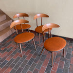 Load image into Gallery viewer, Set Of Four Mid-century Dining Chairs