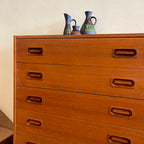Midcentury DYRLUND Made in Denmark Highboy Dresser | Mr. Mansfield Vintage
