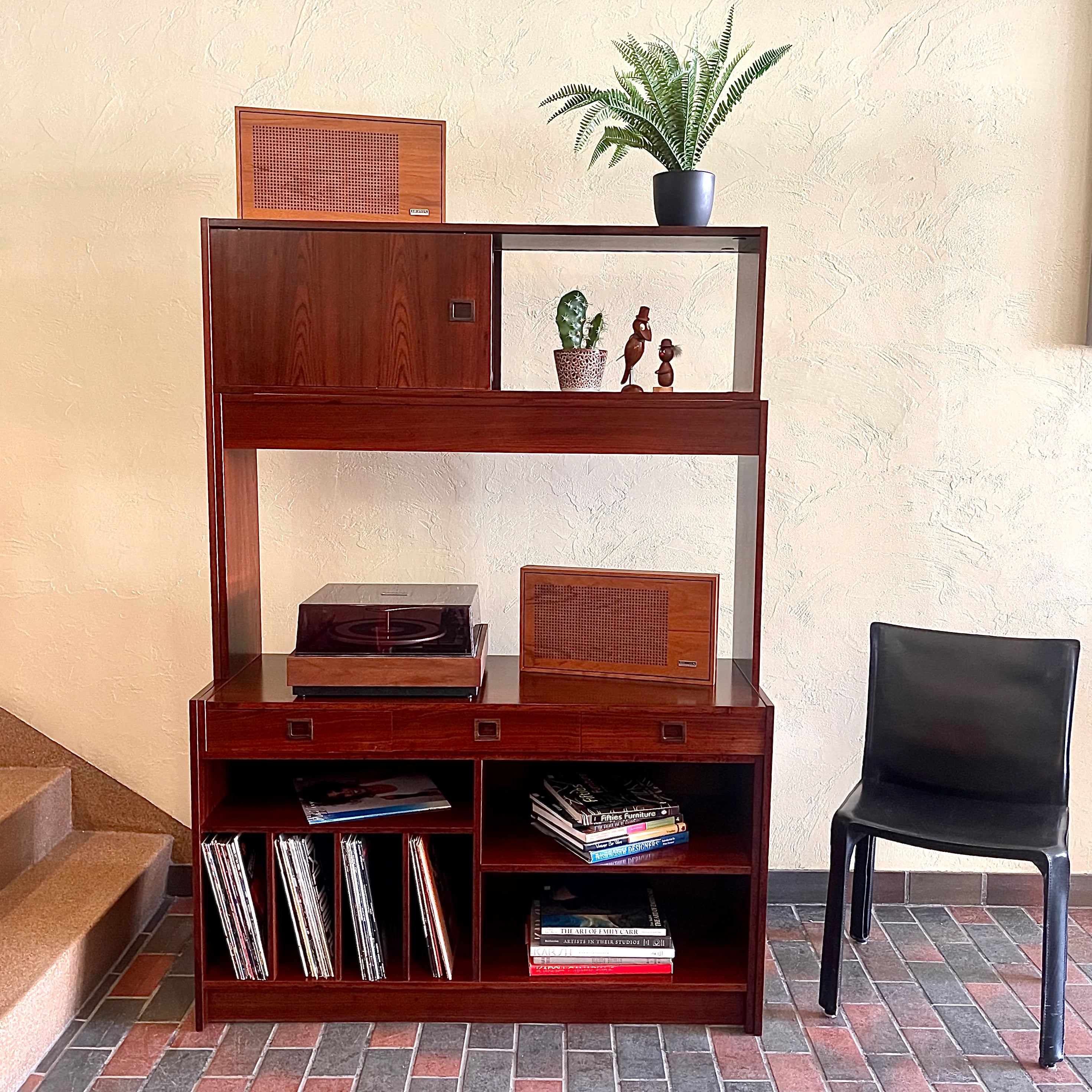 Mid-Century Modern DANISH Adjustable Rosewood Entertainment Unit