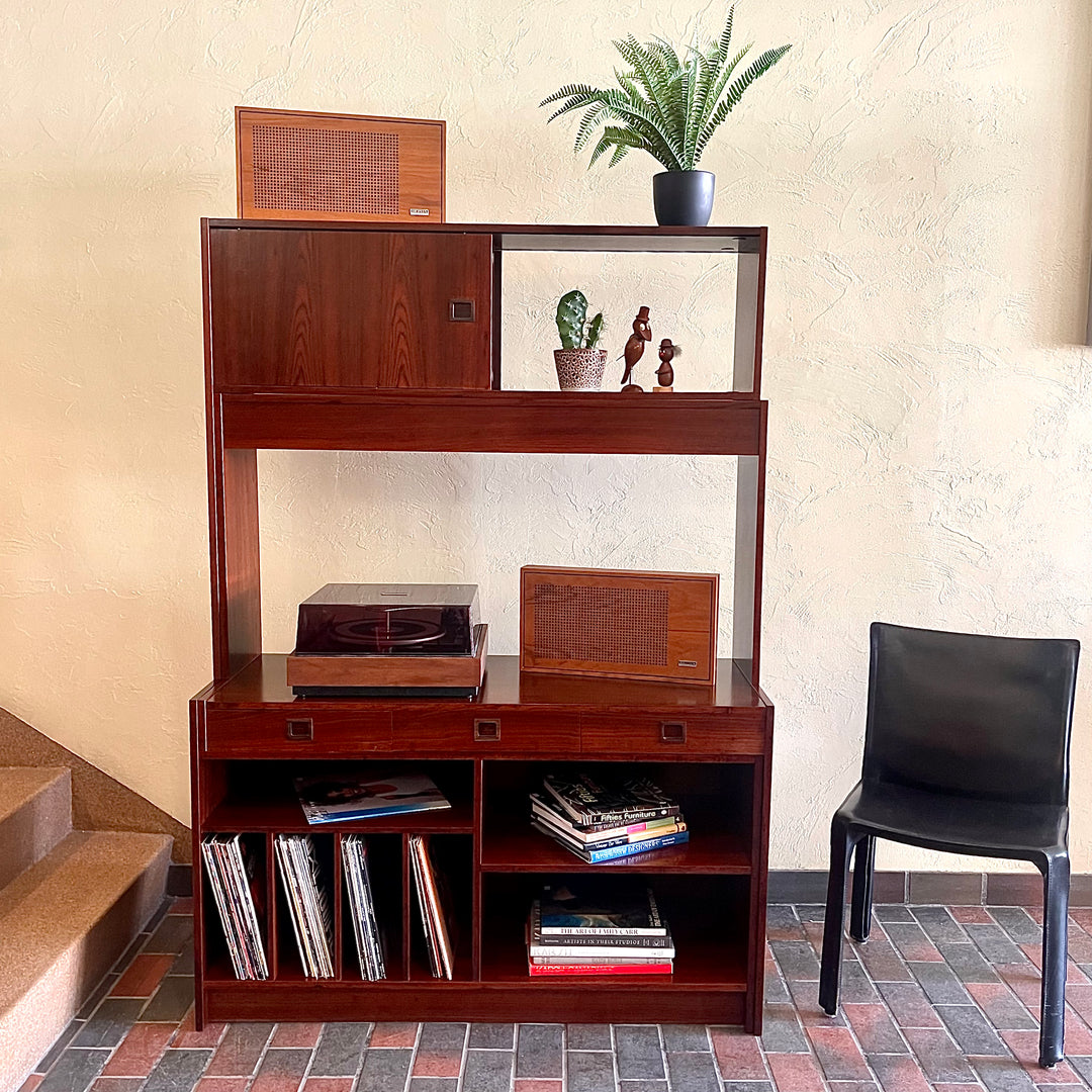 Mid-Century Modern DANISH Adjustable Rosewood Entertainment Unit