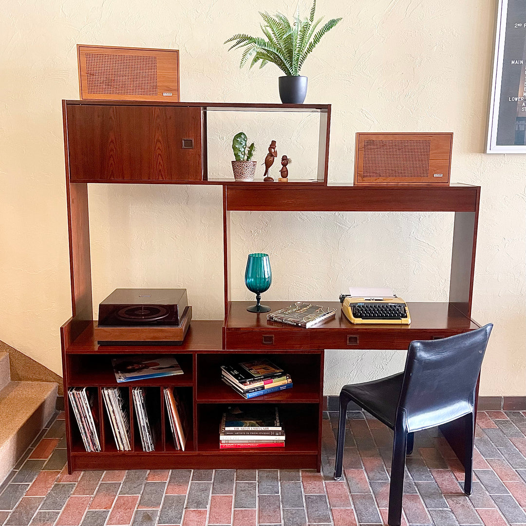 Mid-Century Modern DANISH Adjustable Rosewood Entertainment Unit