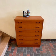 Midcentury DYRLUND Made in Denmark Highboy Dresser | Mr. Mansfield Vintage