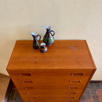 Midcentury DYRLUND Made in Denmark Highboy Dresser | Mr. Mansfield Vintage