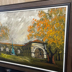 Vintage Spanish Art Scene Painting by STUART
